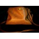 Leather Shoulder Bag, Tan Brown, Textured Finish, Crossbody Strap