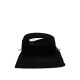 Black Genuine Leather Clutch Bag with Top Handle and Zip Closure