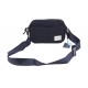 Navy Blue Nylon Crossbody Shoulder Bag with Zipper and Front Pocket