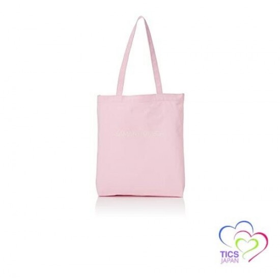 Pink Canvas Tote Bag with Long Shoulder Straps