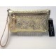 Leopard Print Crossbody Bag with Detachable Striped Strap and Wristlet Strap