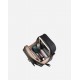 Small Black Faux Leather Crossbody Bag with Front Buckle Pocket