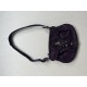 Purple Nylon Crossbody Shoulder Bag with Zipper Closure and Front Pocket